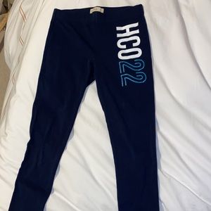 Hollister dark blue leggings small